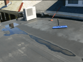 Why Water Pools in Certain Areas of a Roof