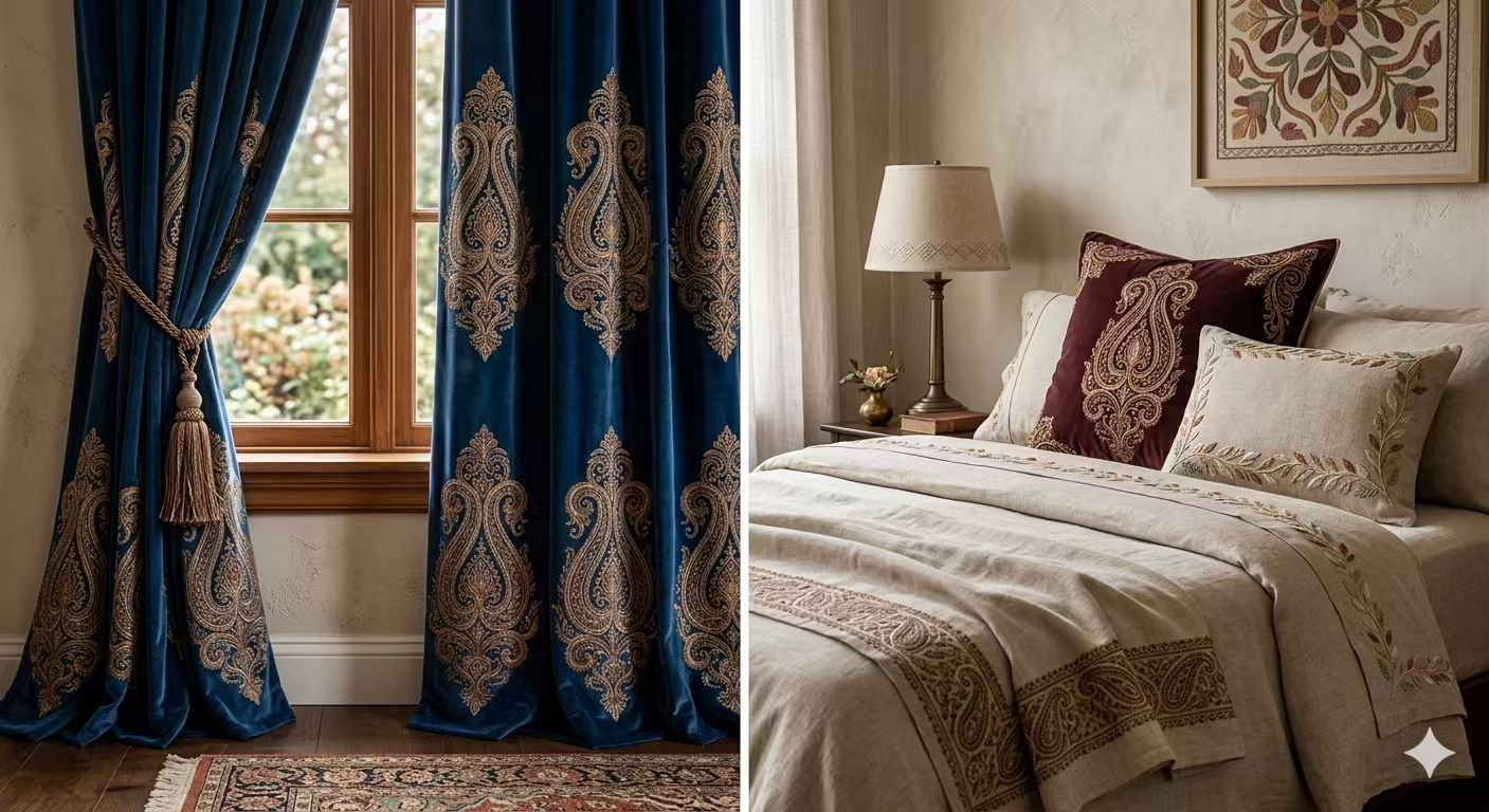 How Embroidery Fabrics Add a Touch of Timeless Elegance to Your Home Decor